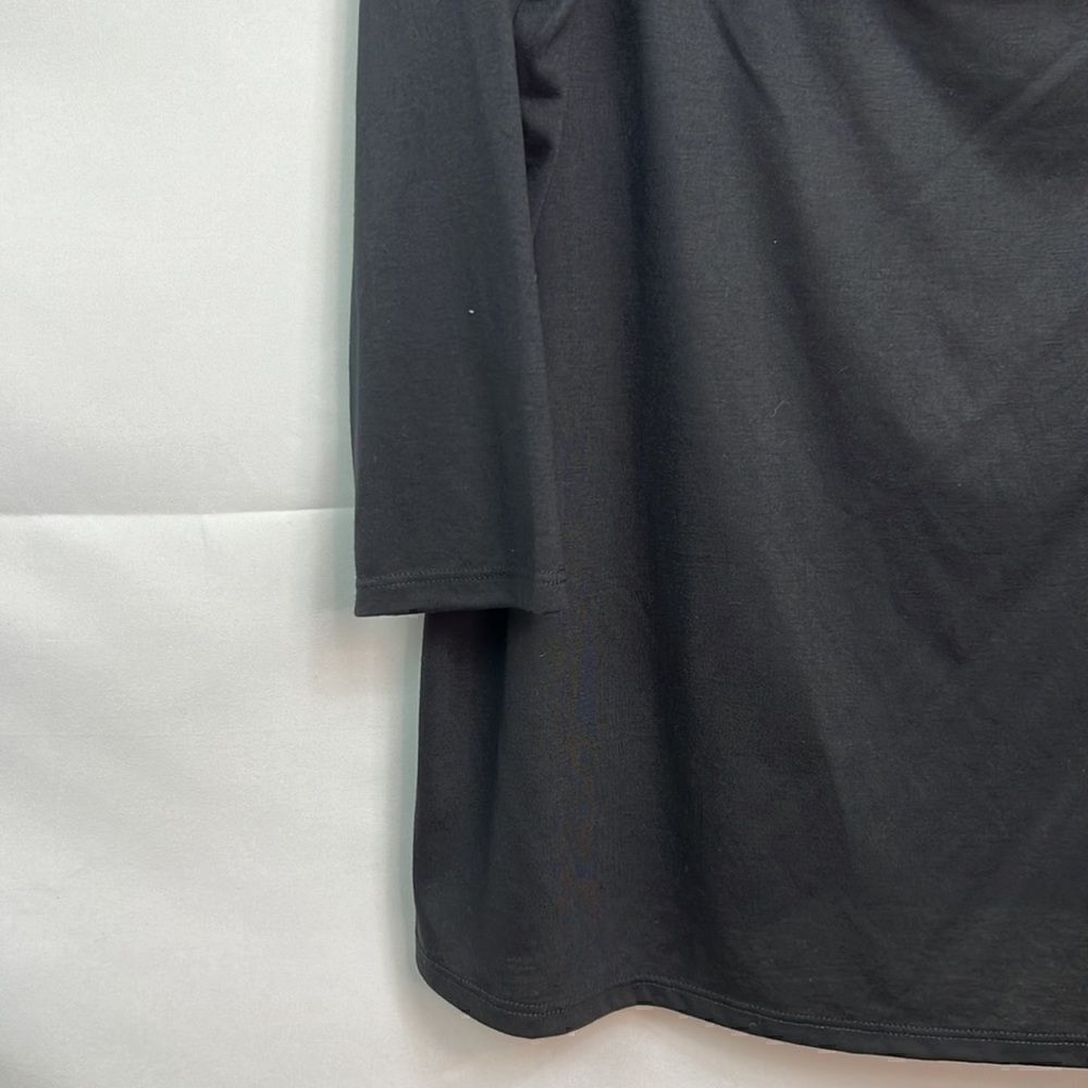 Theme cowl neck Black long sleeve knit top size 3X NWT - Picture 3 of 10